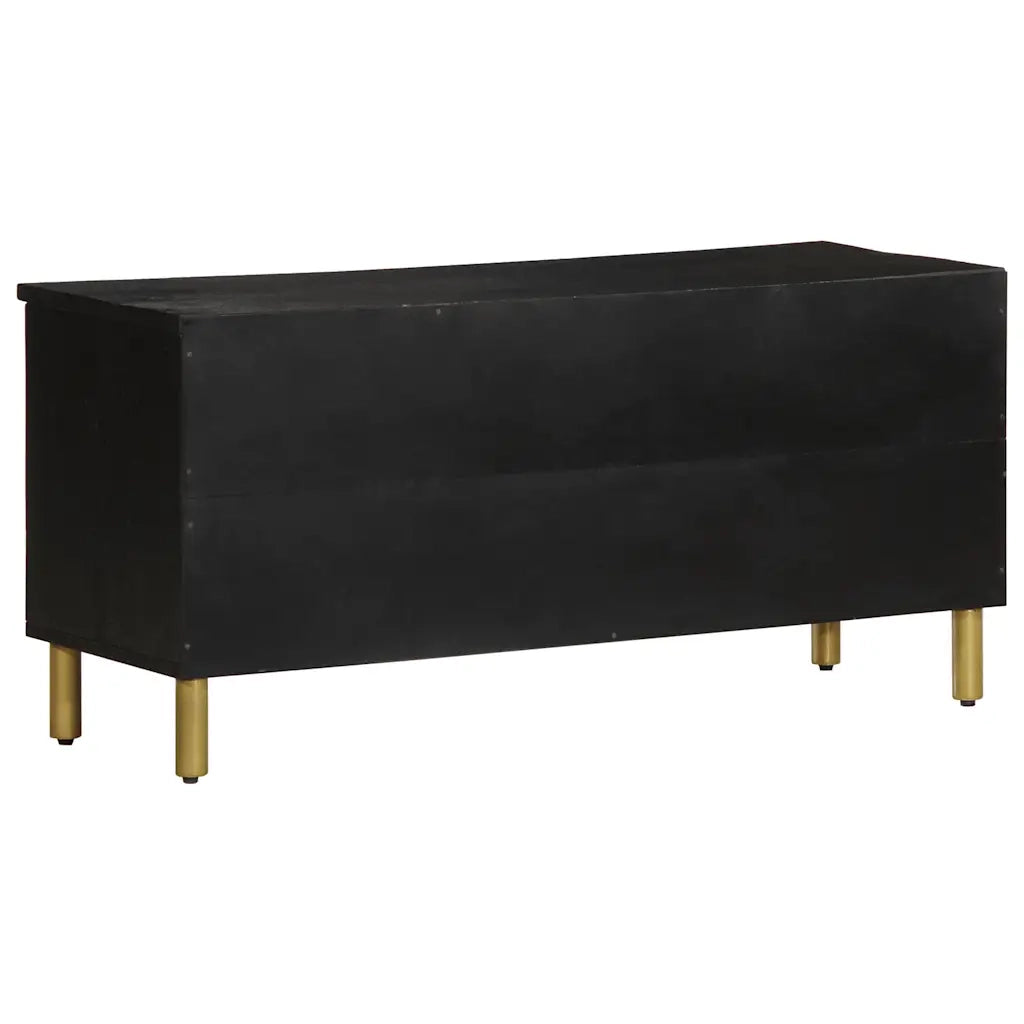 Mobile Porta TV Nero 100x33x46 cm in Legno Multistrato