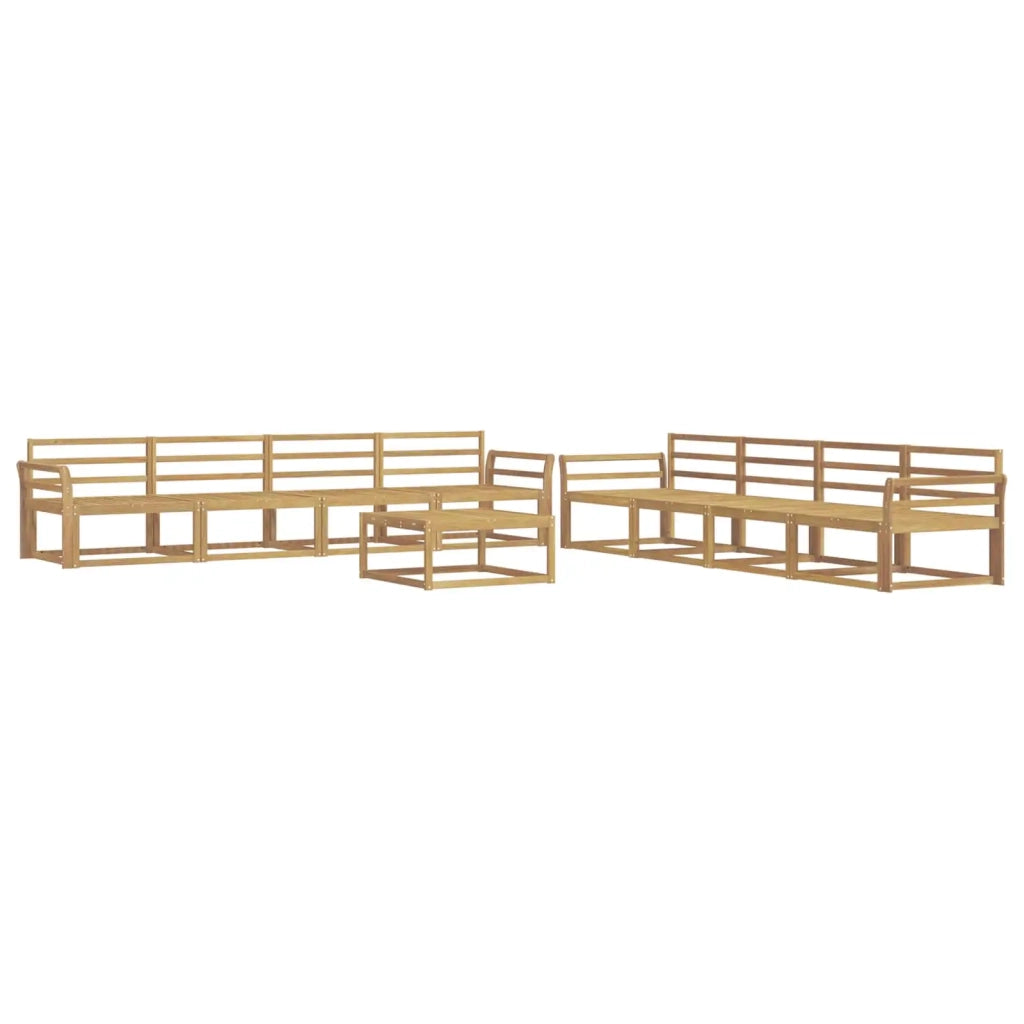 Set di divani da esterno 9 pcs Bianco 79 x 79 x 37 cm 3386233