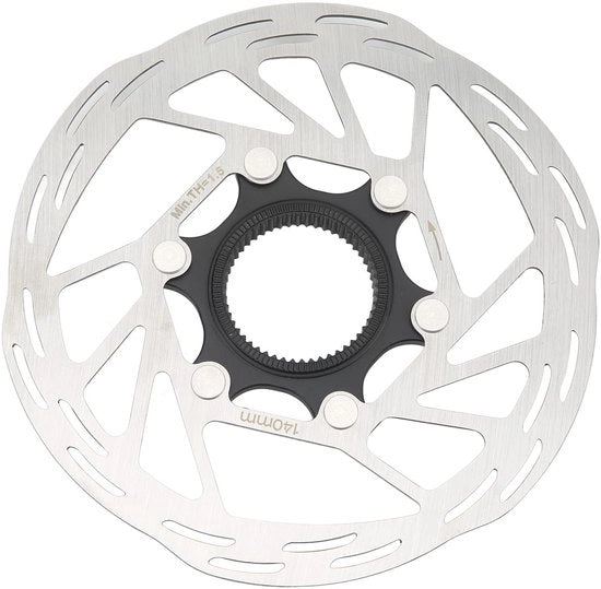 Rotore di freno a disco 140mm - Centerlock - Coefficiente di attrito aumentato - Scambio di calore - Mountain bike - Riparabile - Freno a disco
