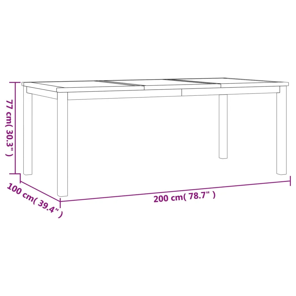 Set da Pranzo per Giardino 4 pz in Legno Massello di Teak 3157947