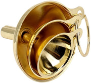 Trechterset in Acciaio Inox Aureo - 3-delicato - Treccia da Cucina - Treccia in Metallo Fuso - Trasferimento Liquido Preciso - Progetto Sostenibile - Treccia da Cucina