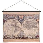 Tela pergamena tessuto stampato 97x80x1,7h cm