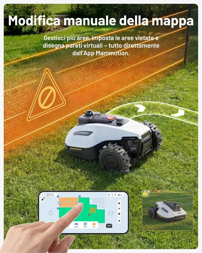 MAMMOTION YUKA MINI 2 1000 - Robot Tagliaerba Senza Fili