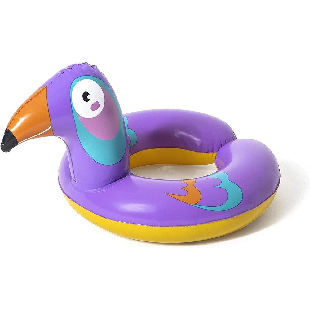 Trade Shop - Ciambella Salvagente Gonfiabile Bambini Con Testa Animali Safari Assortiti 36112 -
