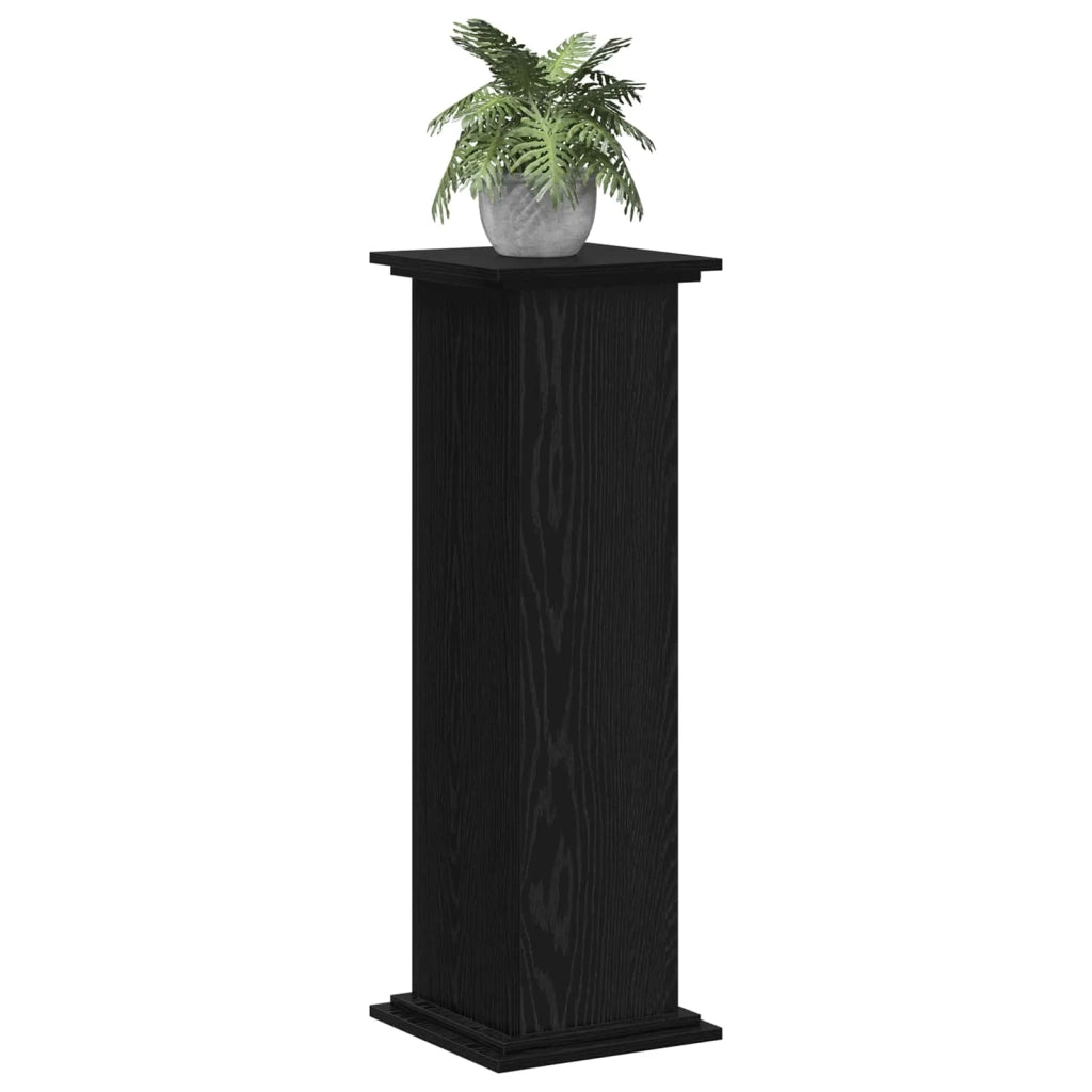 Supporto per piante | Sostegno per piante Rovere Nero 33 x 33 x 100 cm