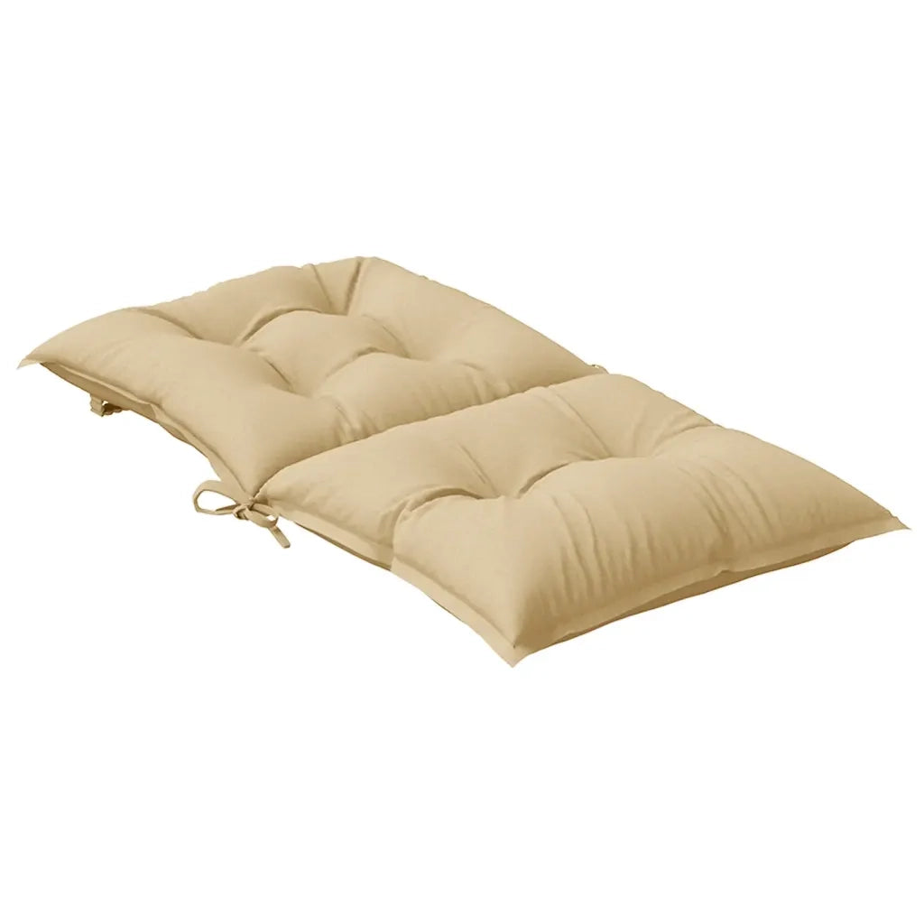 Cuscini Sedia Schiena Bassa 4 pz Beige MÃ©lange 100x50x7 Tessuto