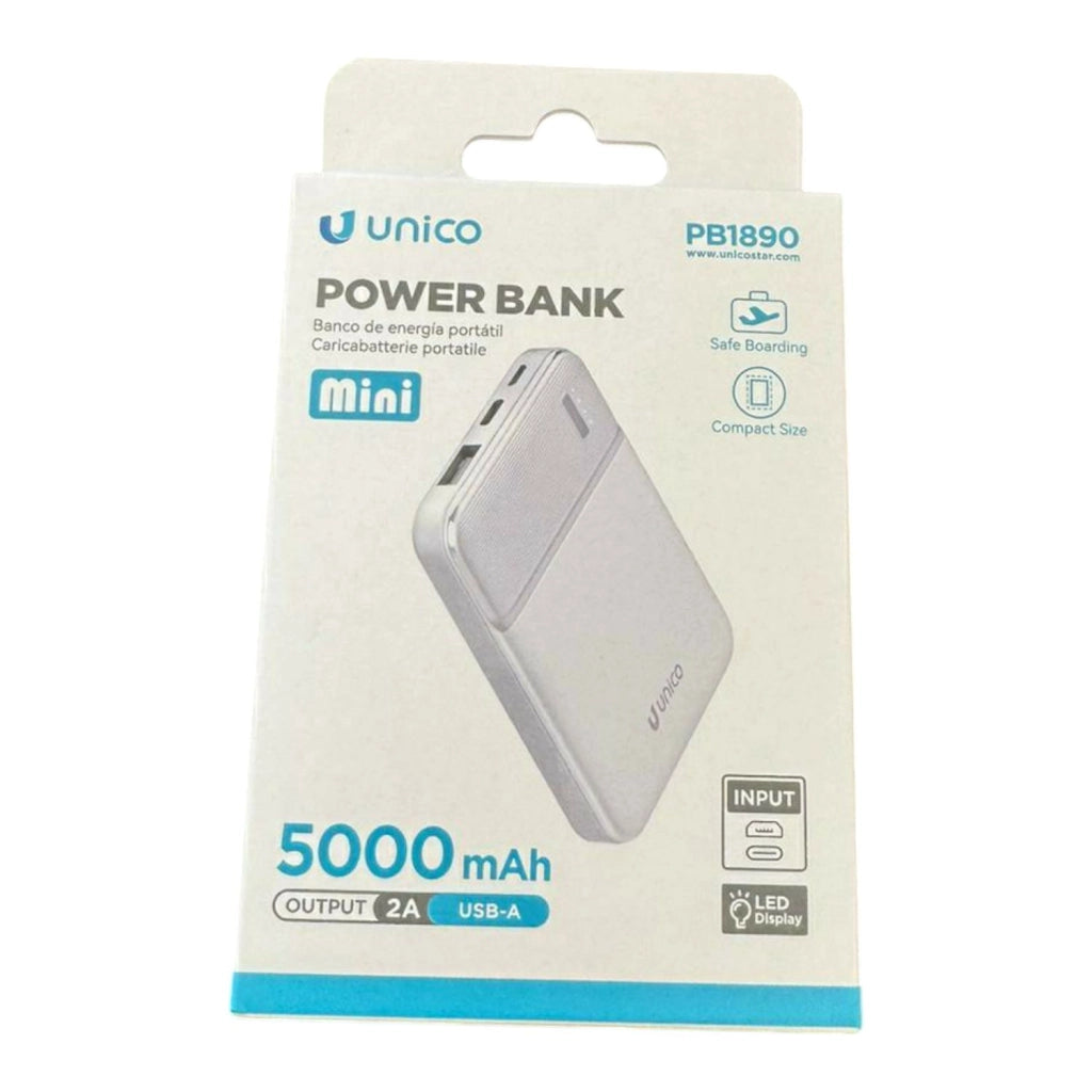 POWER BANK QUADRATO DA 5000 mAh E 10W