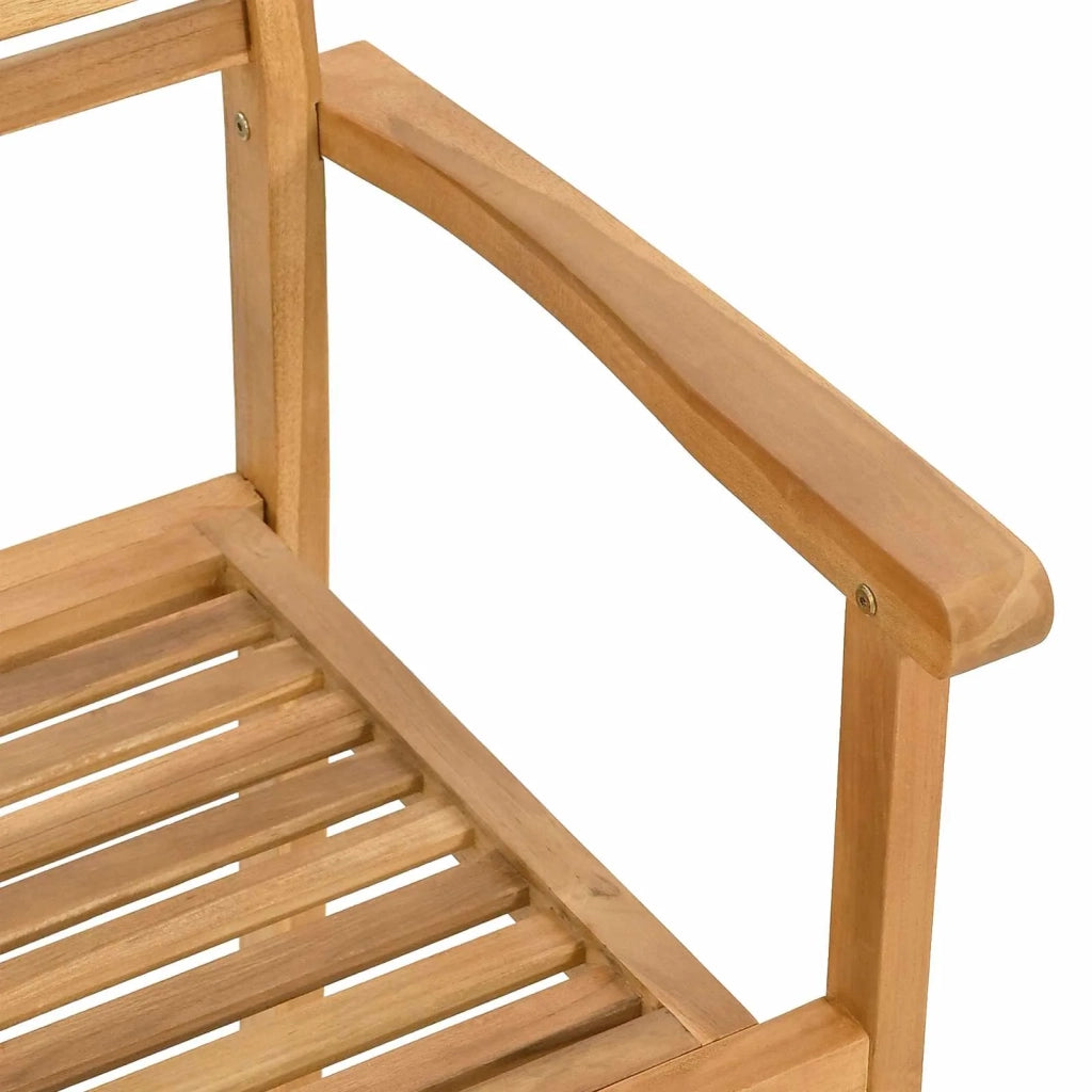 Set da Pranzo per Giardino 9 pcs Marrone Legno di teak solido