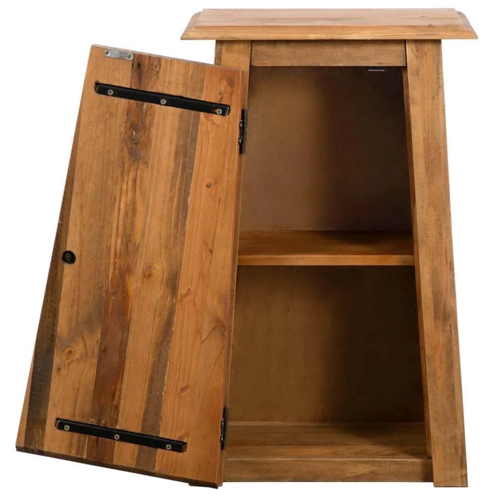 Credenza da bagno mobiletto consolle mobiletto laterale pino massello riciclato 70 cm marrone 4402225