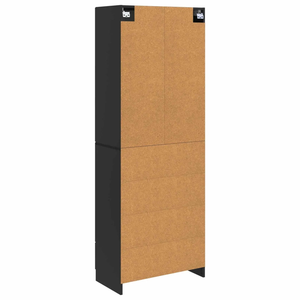Set di armadi 2 pcs Nero Legno ingegnerizzato 3416989