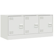 Mobile TV | Armadietto TV | Mobile Porta TV Bianco 99x39x44 cm in Acciaio
