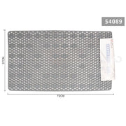 Trade Shop - Tappeto Per Doccia Tappetino Vasca Da Bagno Rettangolare 37 X 72 Cm Grigio 54089 -
