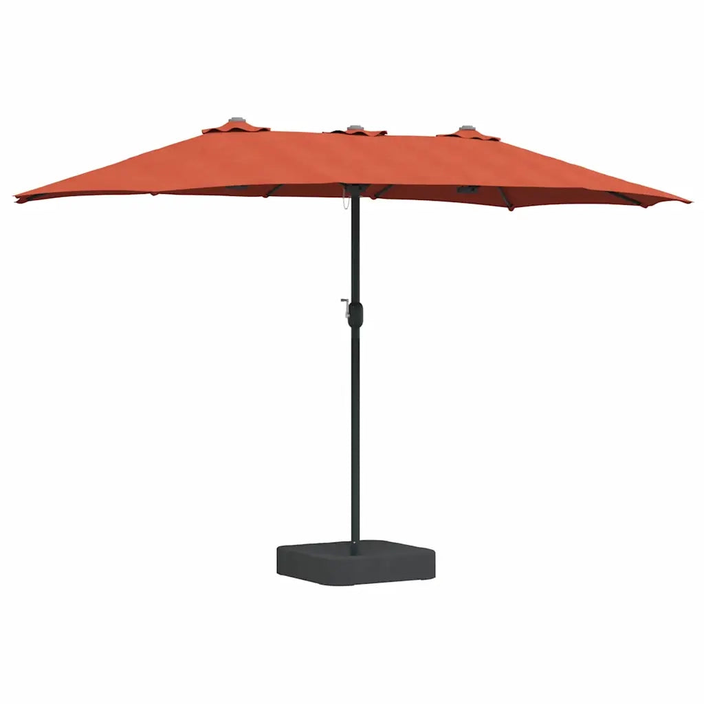 Ombrello da giardino Terracotta 385 x 209 x 244 cm 42003280
