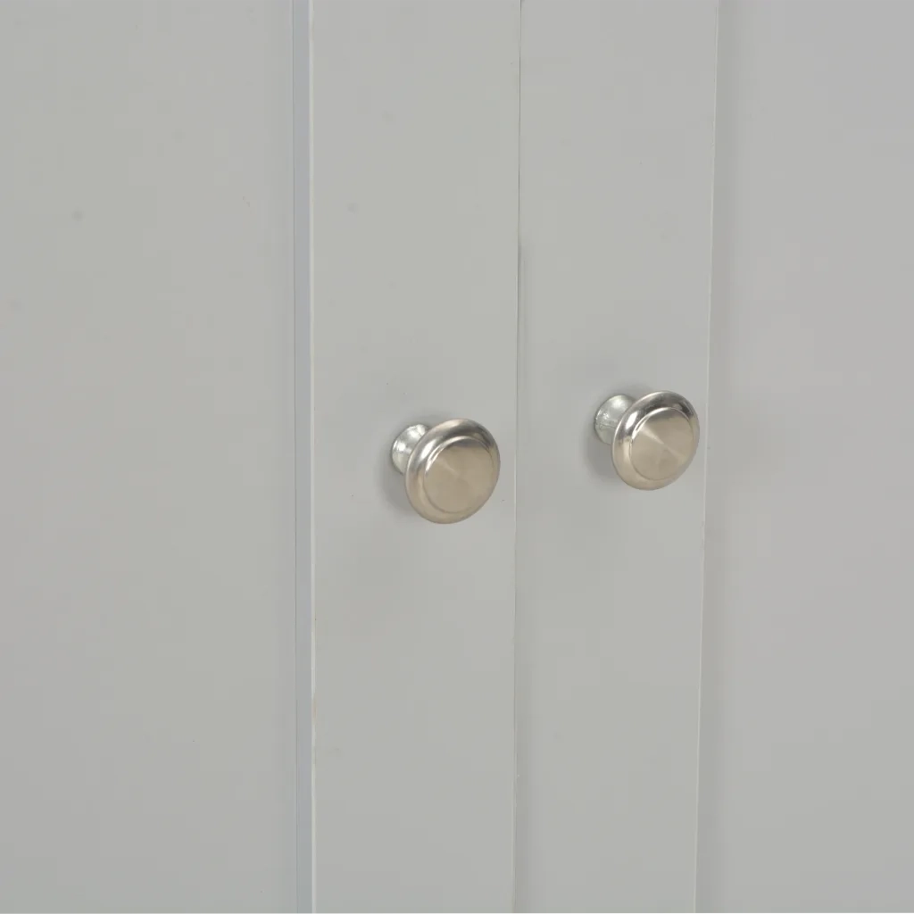 Credenza Grigia 112x35x81 cm 283743