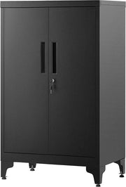 Cassa metallica - Cassa di archiviazione - Cassa in acciaio - Pannelli robusti - 40 cm x 60 cm x 90 cm - Nero inchiostro - 17,6 kg - Capacità di carico 30 kg
