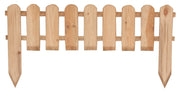 RECINTO STECCATO INGLESE PER AIUOLE E BORDURE CM.110X28+20 IN LEGNO DI PINO IMPREGNATO