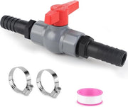 Valvola di chiusura PVC con connettore per tubo per piscina - 1 pollice (32 mm)