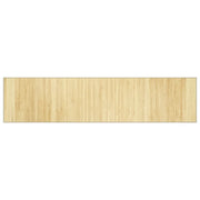 Tappeto del soggiorno | Tappeto Rettangolare Natura Chiaro 70x300 cm in Bamb¨´