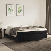 Giroletto a Molle con Materasso Nero 180x200 cm in Vellutocod mxl 99929