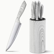 Set di 6 ciotole da cucina con coperchio e cilindro a mescolare rimovibile – Design moderno con maniglie comode