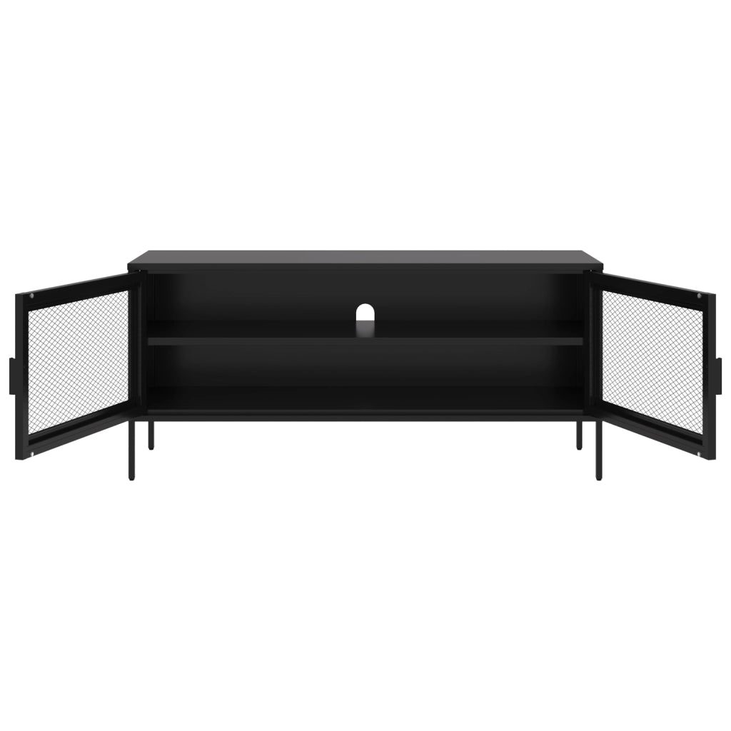 Mobile TV in metallo 120cm nero TOM
