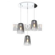 SOSPENSIONE CROMO TONDA 3 LUCI CROMO 1164CR-S3 T-CR