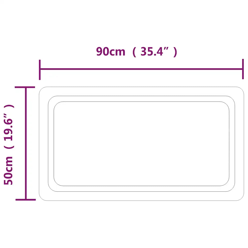 Specchio da Bagno con Luci LED 90x50 cm cod mxl 67732