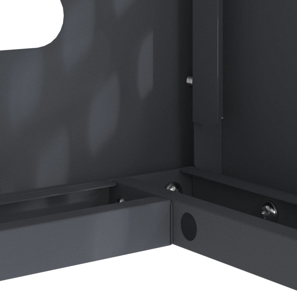 Copertura per Condizionatori Antracite 110x50x105 cm Acciaio