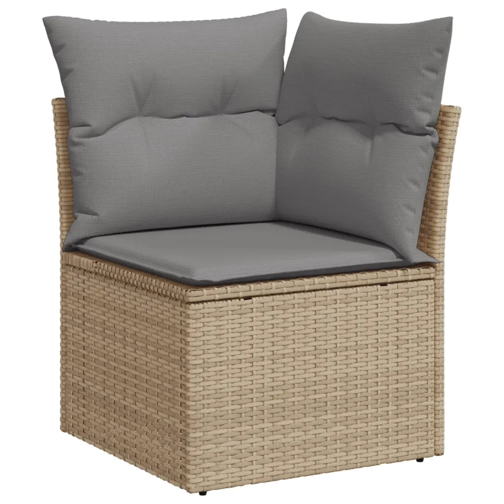Set Divano da Giardino 8 pz con Cuscini Beige in Polyrattancod mxl 115062