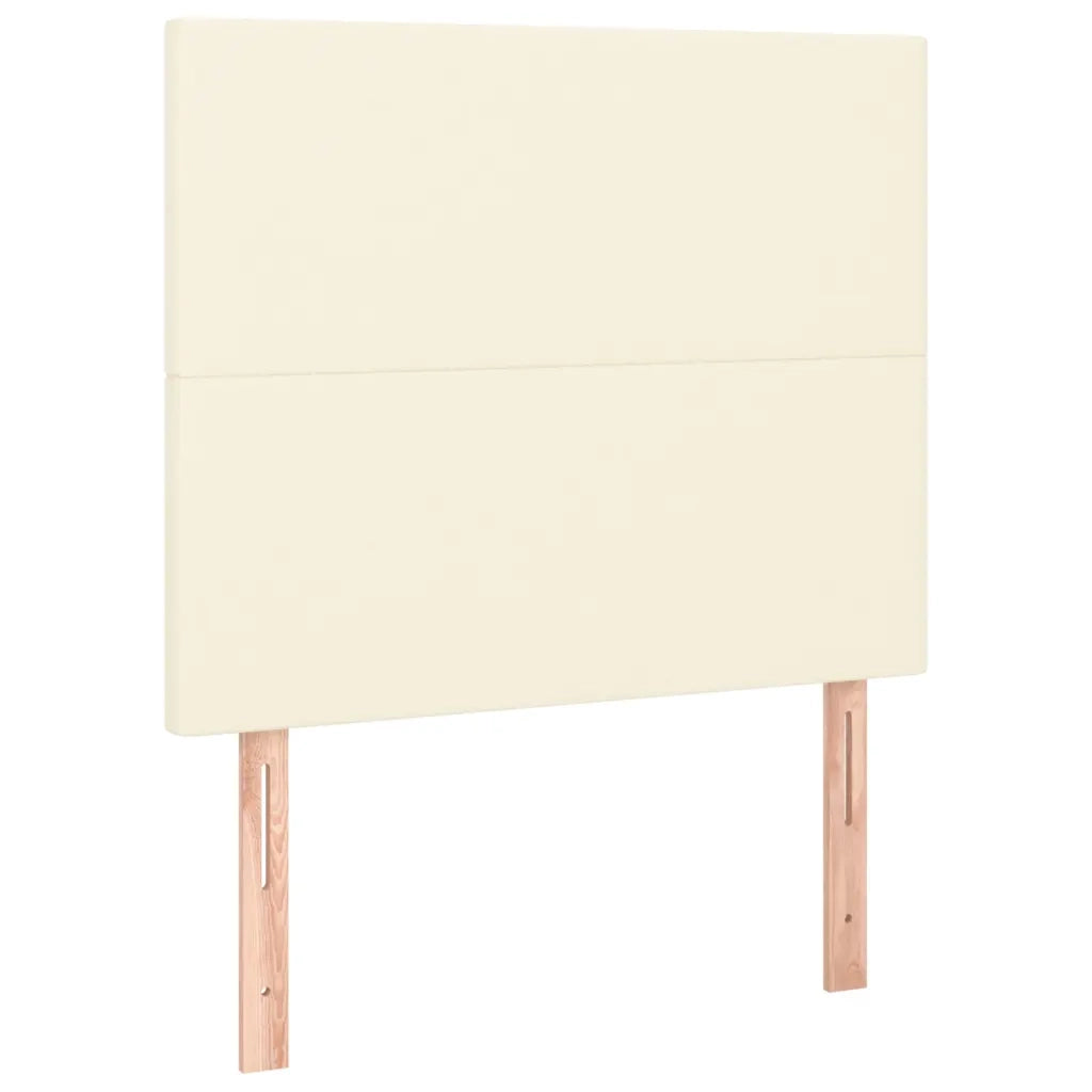Giroletto con Testiera Crema 80x200 cm in Similpelle 3125417