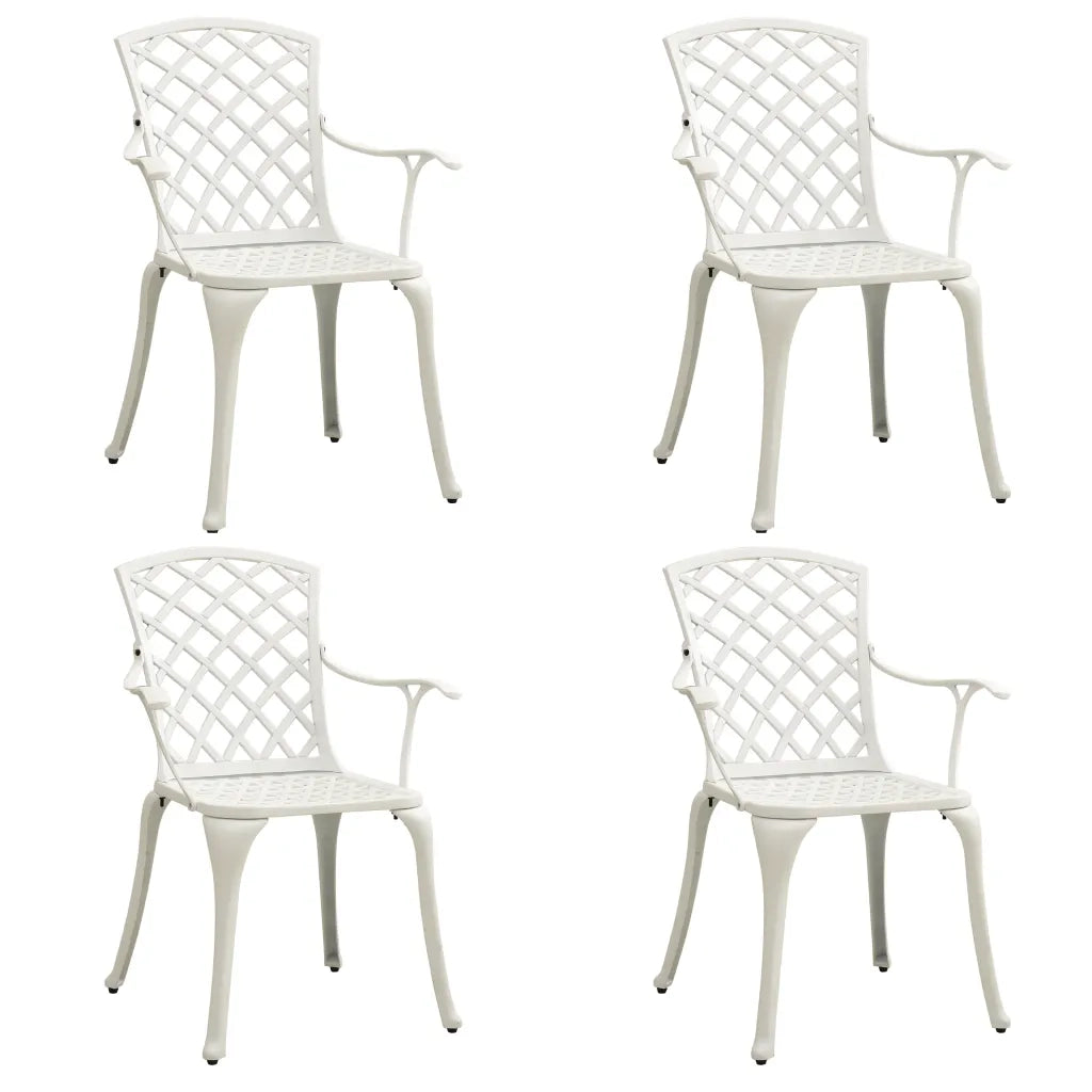 Set da Bistrot 5 pz in Alluminio Pressofuso Bianco cod mxl 42930