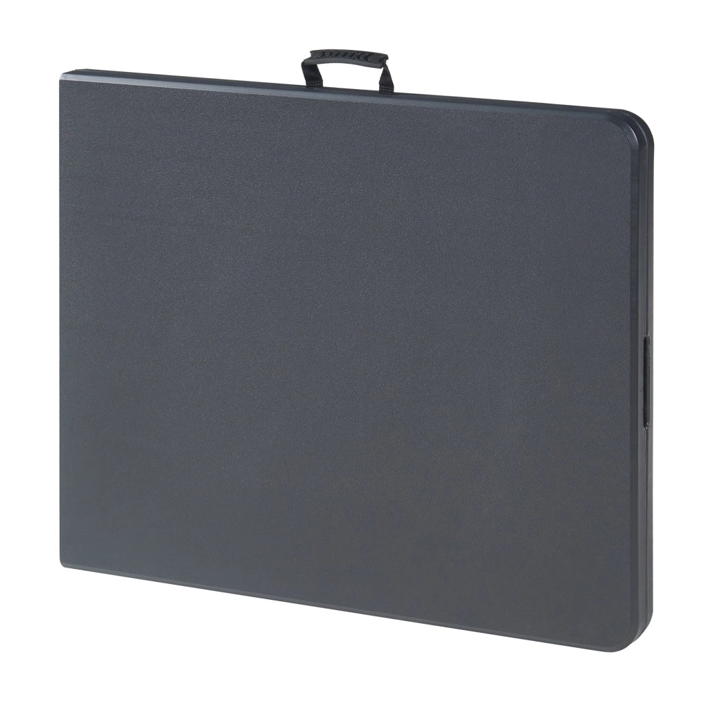 Tavolo pieghevole con piano rettangolare 180 x 75 x 72 cm nero 03_0011090
