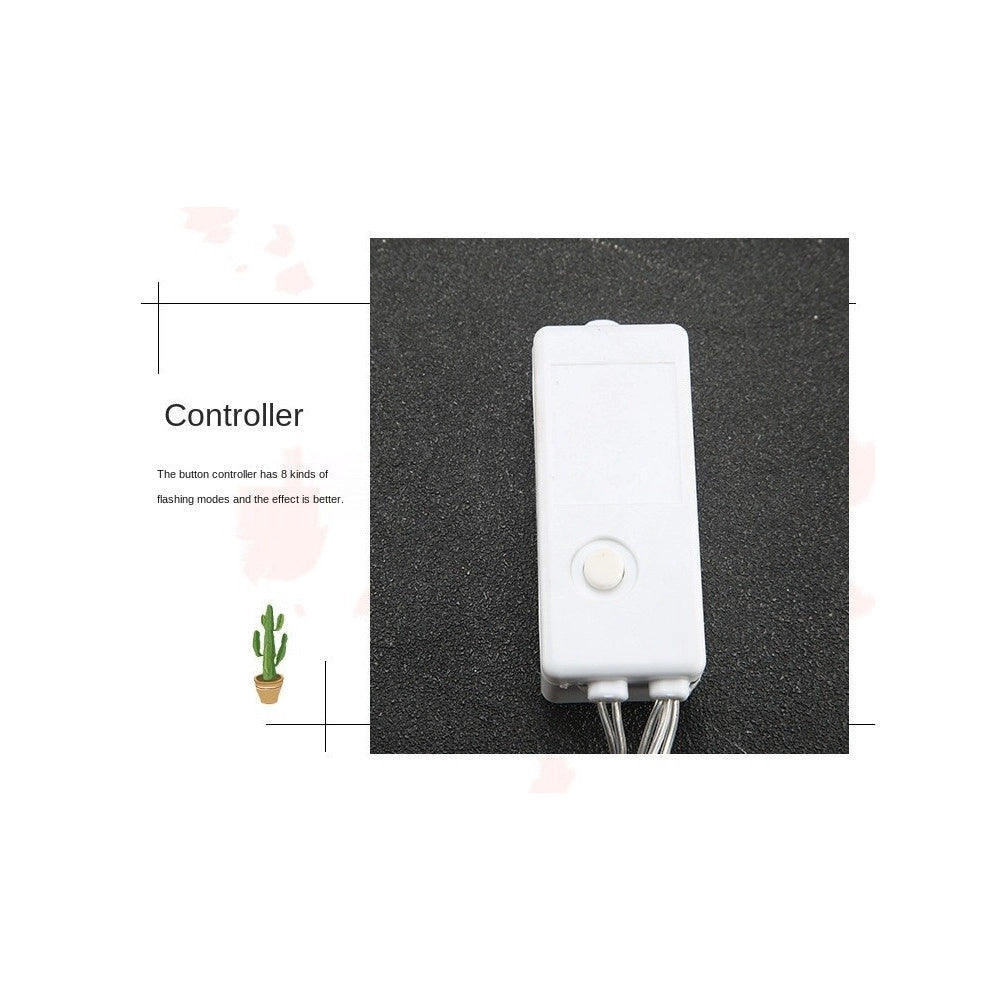 Trade Shop - Tenda Luminosa 10 Palline Di Natale 3 Metri Con Neve Luce Led Calda Fredda Rgb - -bianco Freddo      -