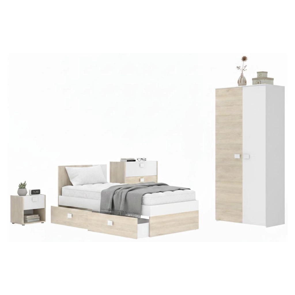 Redwood, set Camera da Letto Appendiabiti, Bianco