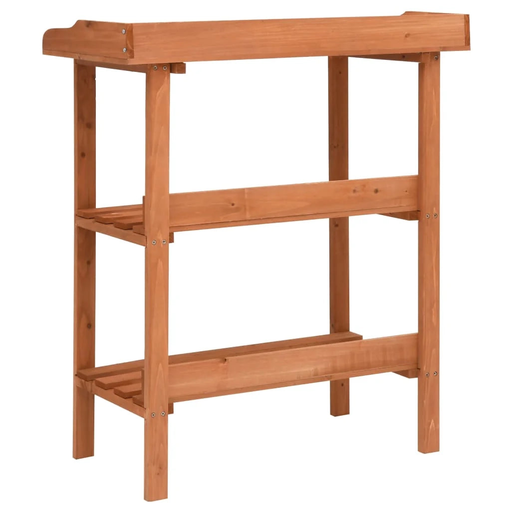 Portavasi mobiletto portafiori 76 x 37 x 89 cm legno di abete marrone 02_0045165