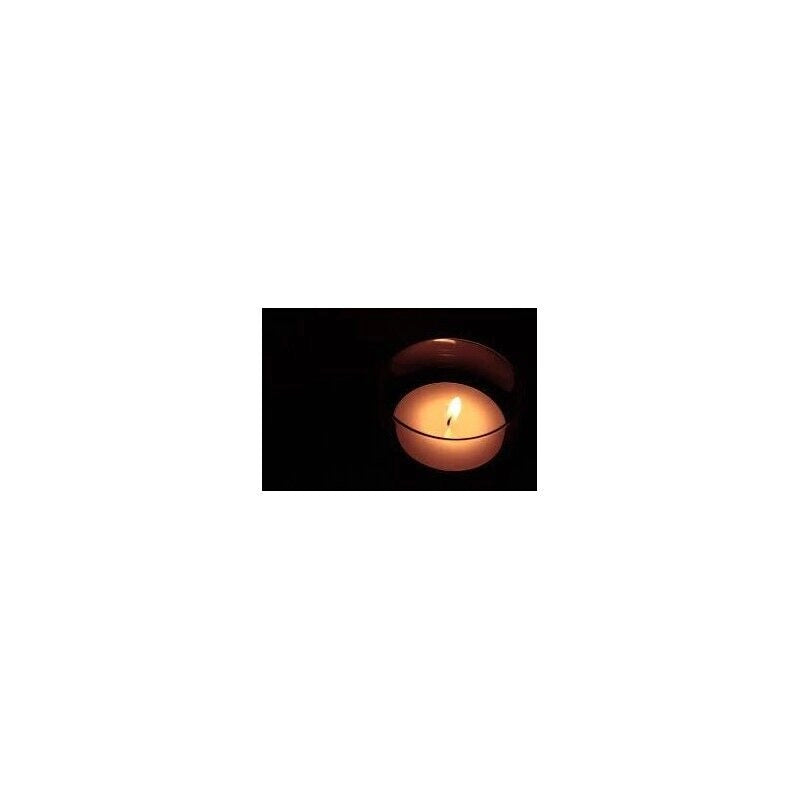 MAURY'S CANDELINE TEA LIGHT 50PZ BIANCHE SENZA PROFUMO BASE IN METALLO