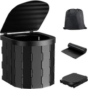 Portatile Toilette per Campeggio - Attività All'aperto - Opzioni di Deposizione - 33 x 28 x 7 cm