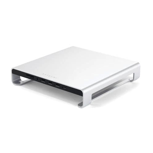 Satechi aluminio Monitor Stand Hub for iMac argento
