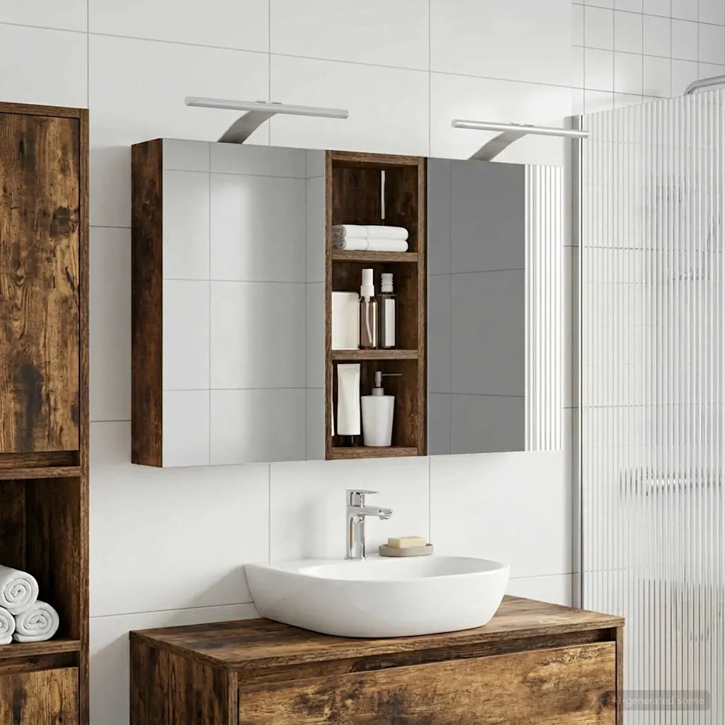 Set di Armadi da Bagno 3 pz 80 x 10,5 x 50 cm 3403660