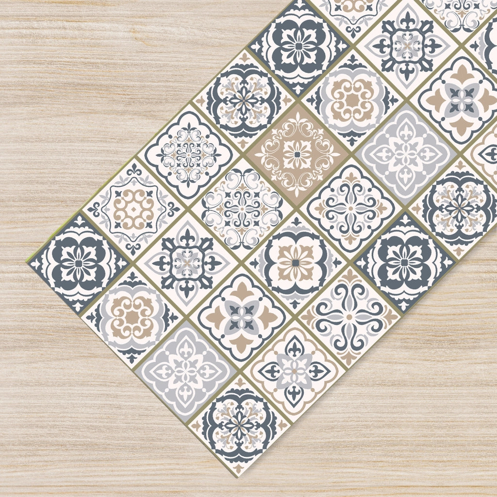 Tappeto passatoia antiscivolo made in Italy diversi modelli 50x340cm - Piastrellebeige