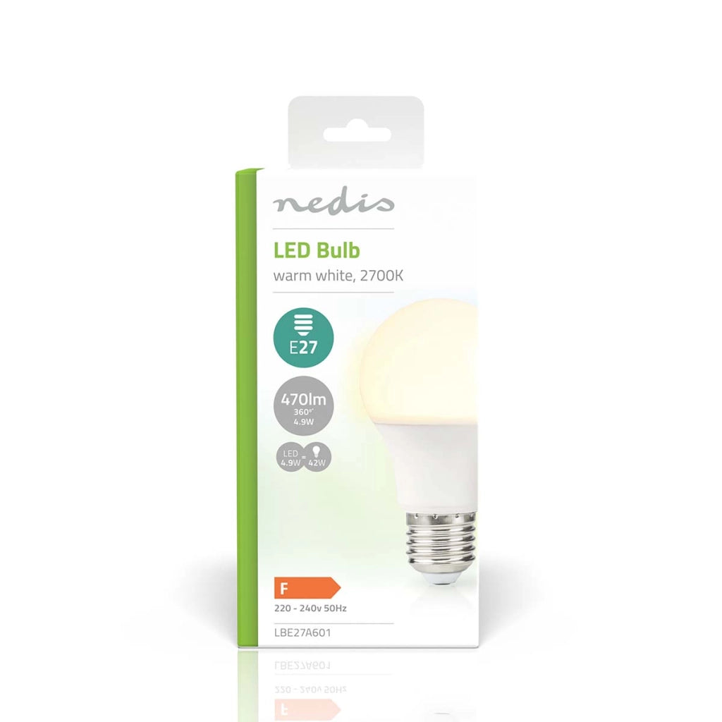 Lampadina LED E27 A60 4,9 W 470 lm 2700 K smerigliata stile retrò Bianco Nedis