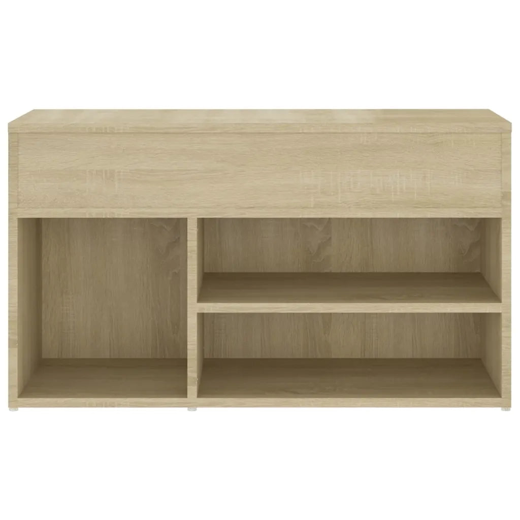 Panca Portascarpe-Sgabello-Panca Scarpiera Rovere Sonoma 103x30x54,5 cm in Truciolato