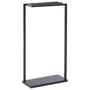 Portasciugamani in acciaio Nero verniciato a polvere opaco 3 binari portasciugamani da terra accessori da bagno moderni