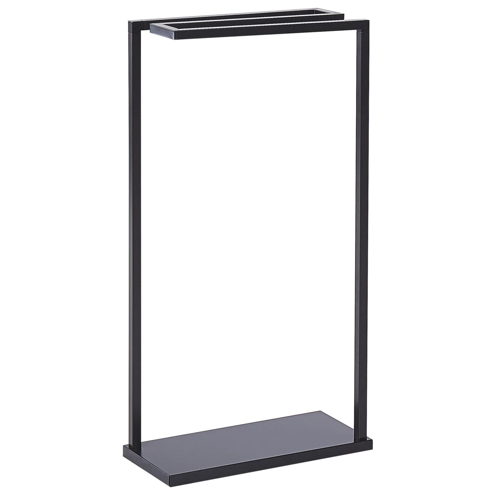 Portasciugamani in acciaio Nero verniciato a polvere opaco 3 binari portasciugamani da terra accessori da bagno moderni