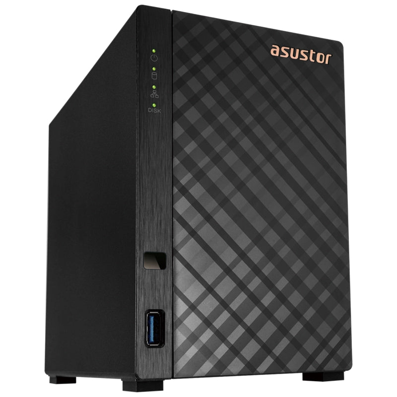 ASUSTOR DRIVESTOR 2 LITE (AS1102TL) - 2 BAY TOWER NAS, QUAD-CORE 1.7GHZ CPU, 1GBE PORT, 1GB DDR4 (DISKLESS)