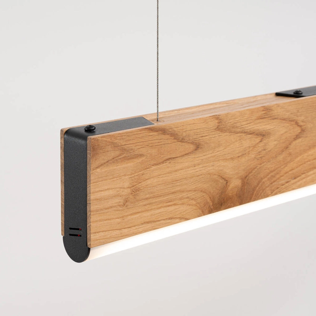 Lampada sospesa in legno 150cm LED 36W 4000K LYKKE Thoro