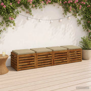 Cuscini per Sedia in 4 Pezzi SOEST 4 pz 100% Poliestere 944441