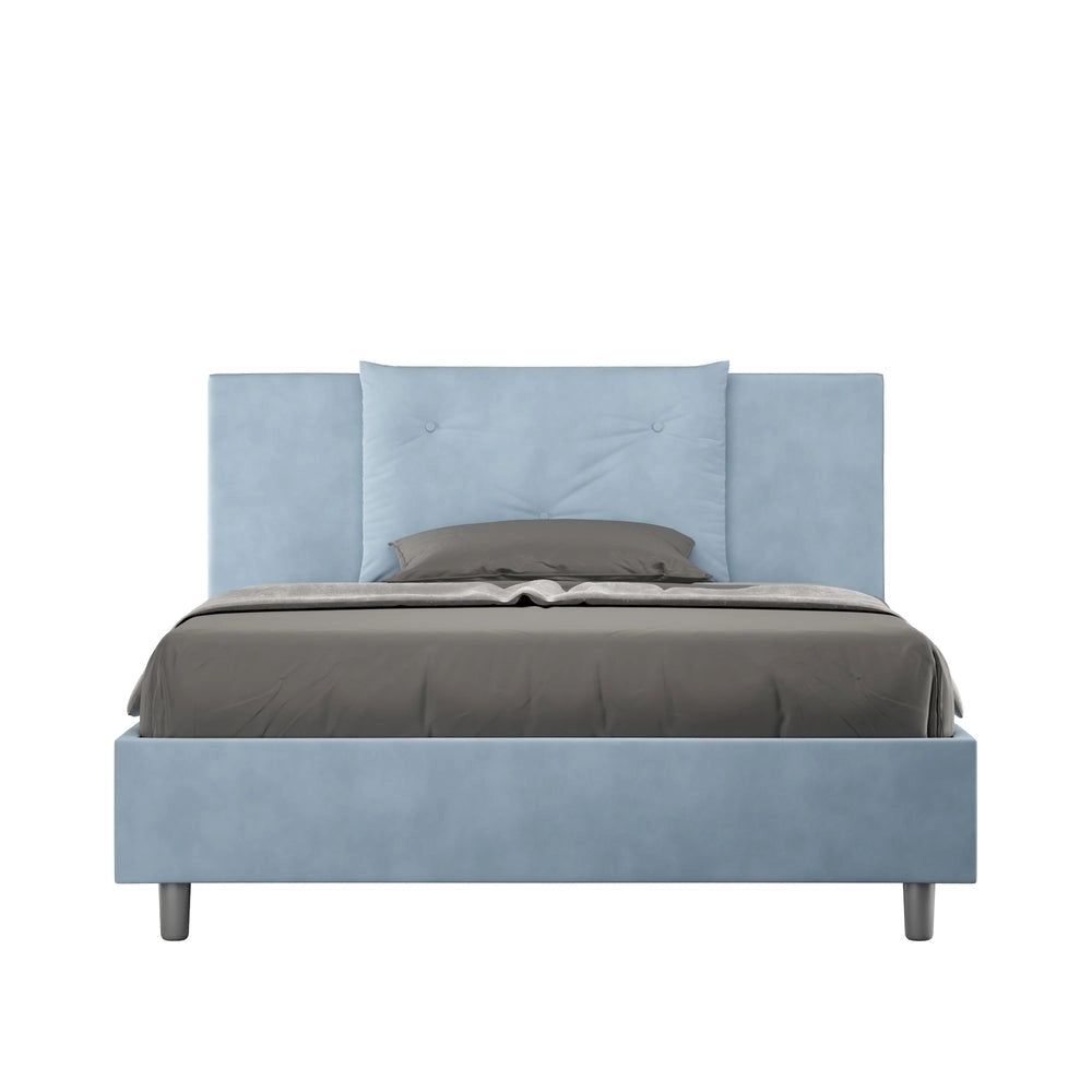 Letto Matrimoniale Francese 140x190 cm Senza Rete Appia Azzurro