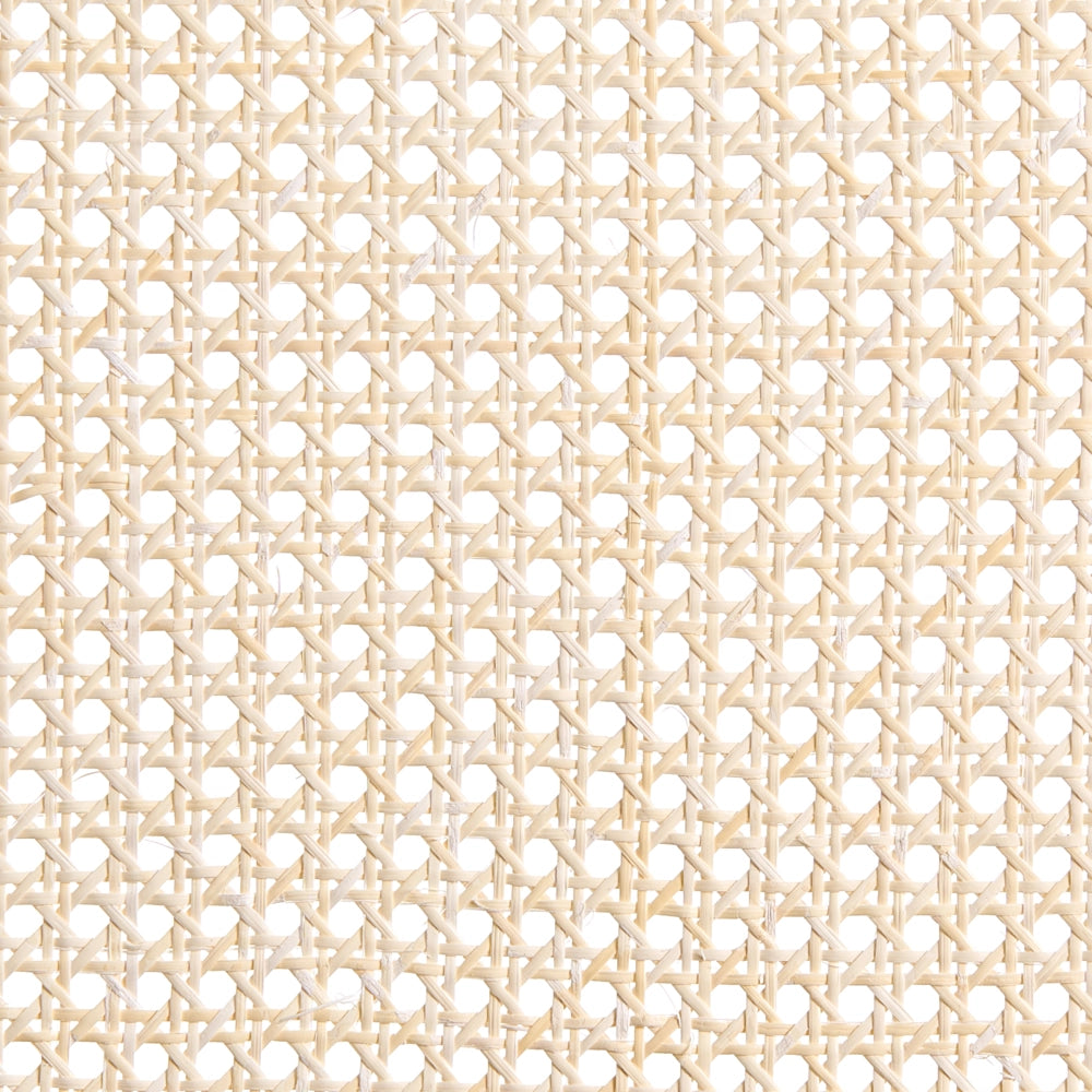 Set di 2 Sedie da pranzo in rattan a treccia viennese Schienale in poliestere Seduta in gomma Telaio in legno senza braccioli Marrone chiaro e beige chiaro