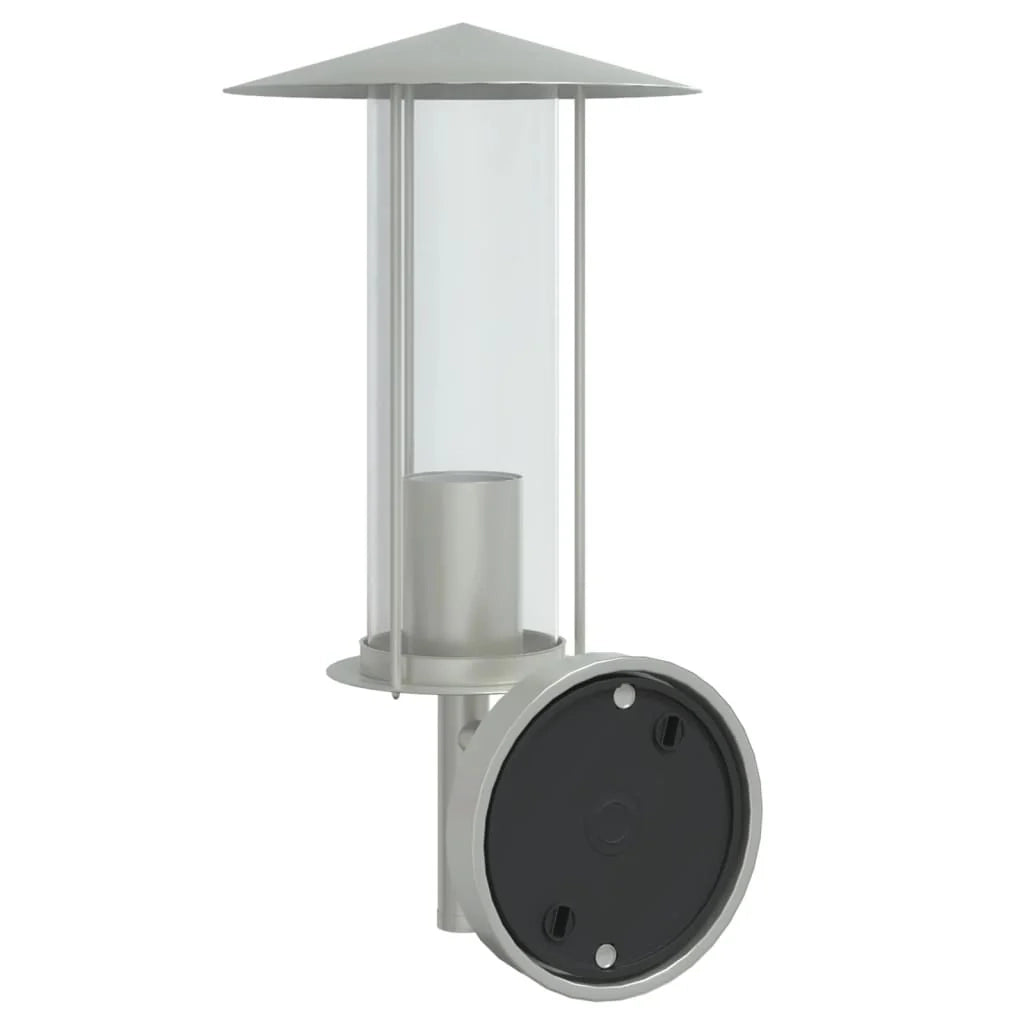 Applique da esterno versatile di design per l'illuminazione del giardino 17,5 x 17,5 x 33 cm acciaio inox argento 02_0056563